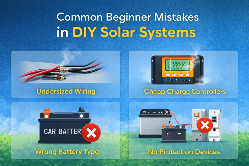 Mistakes in DIY Solar Systems